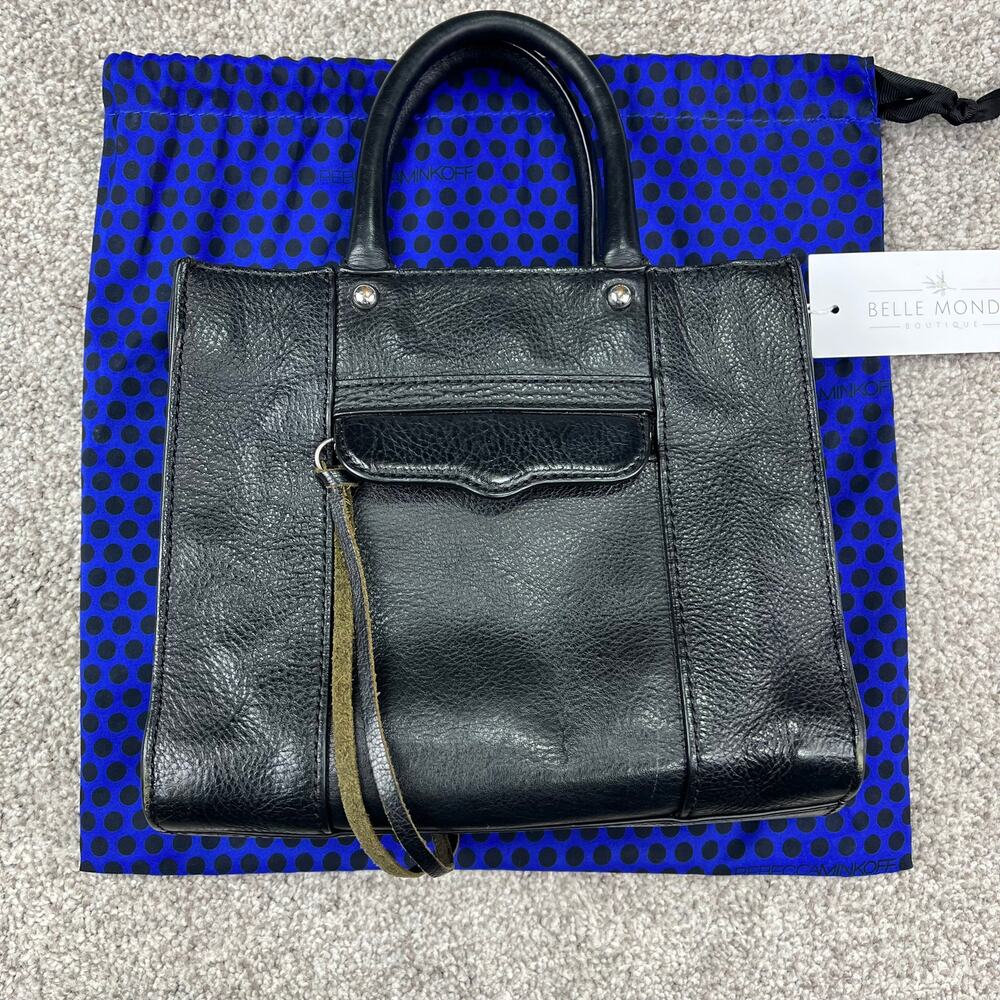 Rebeccah Minkoff Black Leather Mini and dust bag